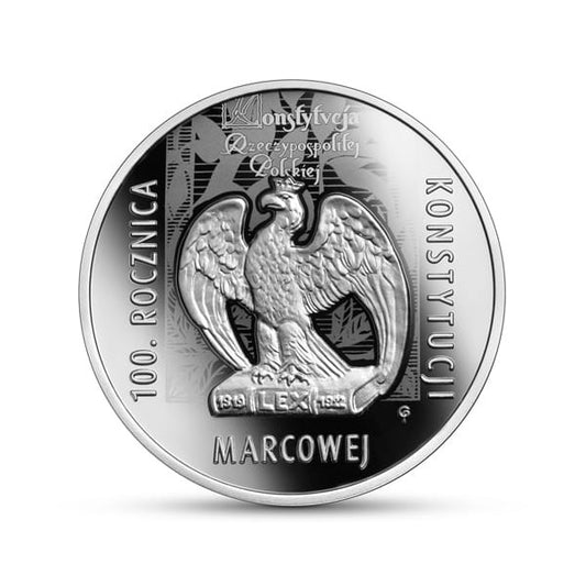 10 zł 100. rocznica Konstytucji marcowej 2021