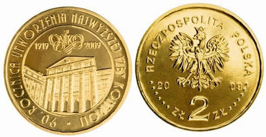 2 zł 90 rocznica utworzenia NIK 2009