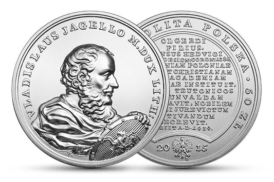 50 zł Skarby Stanisława Augusta – Władysław Jagiełło 2015