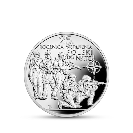 10 zł 25. rocznica wstąpienia Polski do NATO 2024